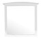 Contemporary Home Living Wooden Framed Rectangular Dresser Wall Mirror - 37" - White